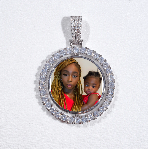 3D Spinning 2-Faced Custom Picture Pendant