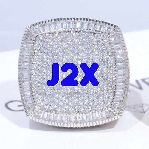 CUSTOM LETTER 3D ICED RING