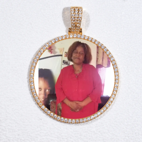 MEDIUM 3D CIRCLE CUSTOM PICTURE PENDANT
