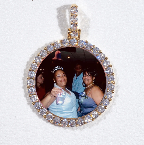 3D CIRCLE CUSTOM PICTURE PENDANT SMALL SIZE