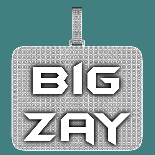CUSTOM LETTER NECKLACE 3D BIG SQUARE