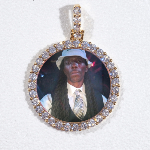 3D CIRCLE CUSTOM PICTURE PENDANT SMALL SIZE