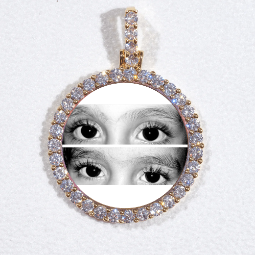 3D CIRCLE CUSTOM PICTURE PENDANT SMALL SIZE