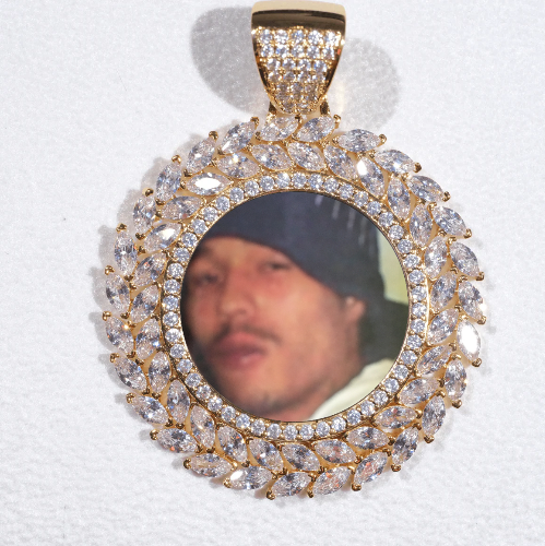 Large 3D Wheat Ear Custom Picture Pendant