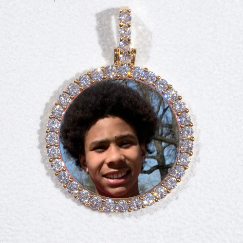 3D CIRCLE CUSTOM PICTURE PENDANT SMALL SIZE