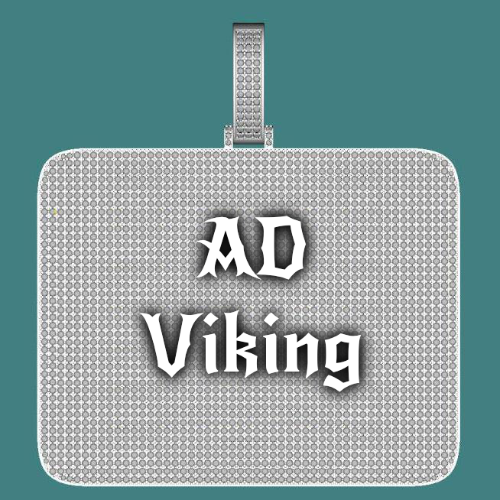 CUSTOM LETTER NECKLACE 3D BIG SQUARE