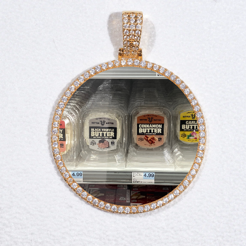 MEDIUM 3D CIRCLE CUSTOM PICTURE PENDANT