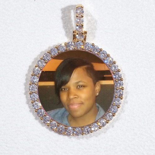 3D CIRCLE CUSTOM PICTURE PENDANT SMALL SIZE