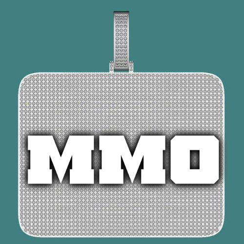 CUSTOM LETTER NECKLACE 3D BIG SQUARE