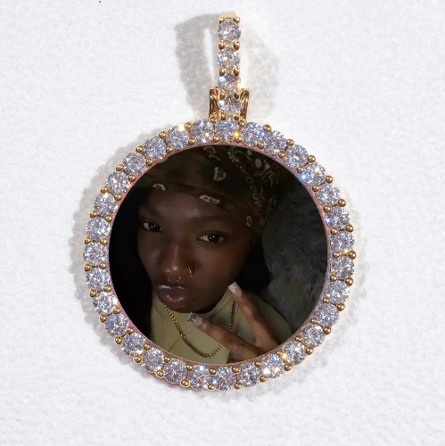 3D CIRCLE CUSTOM PICTURE PENDANT SMALL SIZE