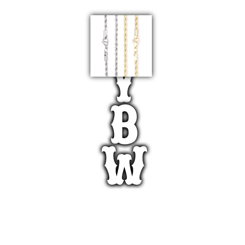 Custom Letters Freibeuter Font Necklace