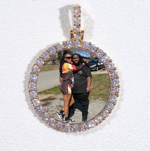 3D CIRCLE CUSTOM PICTURE PENDANT SMALL SIZE