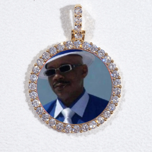 3D CIRCLE CUSTOM PICTURE PENDANT SMALL SIZE