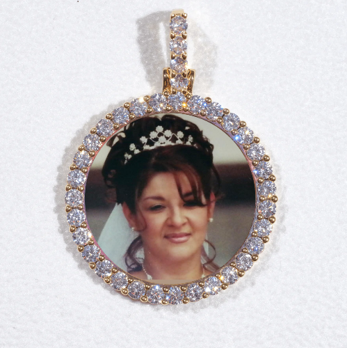 3D CIRCLE CUSTOM PICTURE PENDANT SMALL SIZE