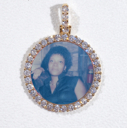 3D CIRCLE CUSTOM PICTURE PENDANT SMALL SIZE