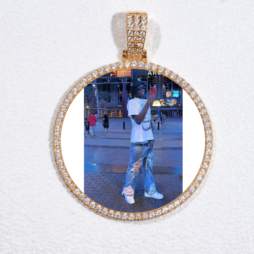 MEDIUM 3D CIRCLE CUSTOM PICTURE PENDANT