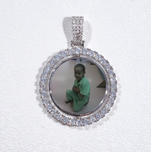 3D Spinning 2-Faced Custom Picture Pendant