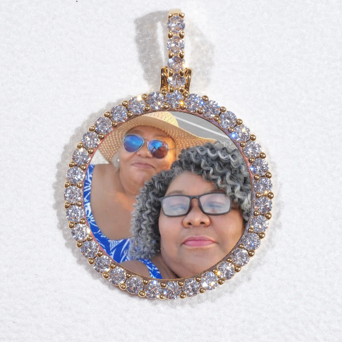 3D CIRCLE CUSTOM PICTURE PENDANT SMALL SIZE