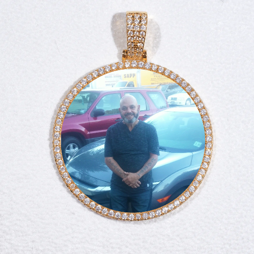 MEDIUM 3D CIRCLE CUSTOM PICTURE PENDANT