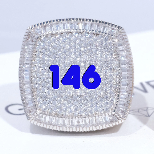 CUSTOM LETTER 3D ICED RING