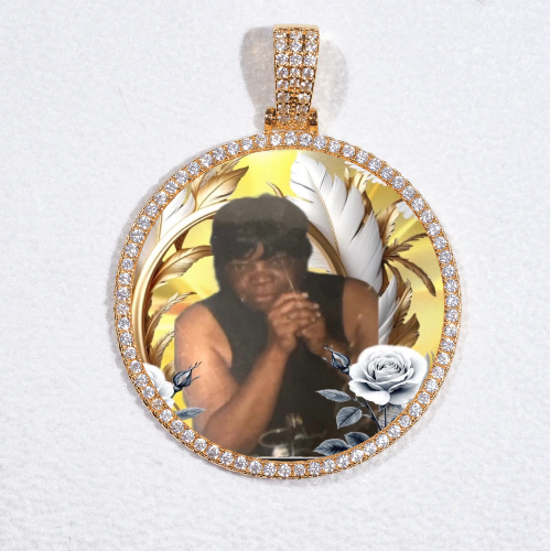 MEDIUM 3D CIRCLE CUSTOM PICTURE PENDANT