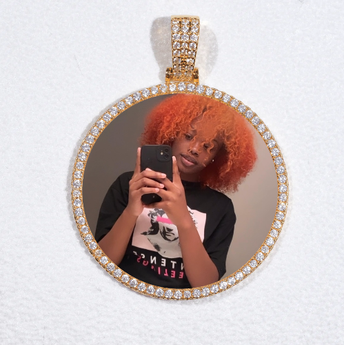 MEDIUM 3D CIRCLE CUSTOM PICTURE PENDANT