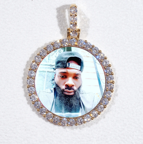 3D CIRCLE CUSTOM PICTURE PENDANT SMALL SIZE