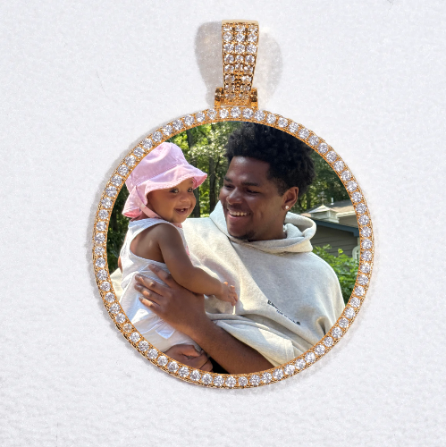 MEDIUM 3D CIRCLE CUSTOM PICTURE PENDANT