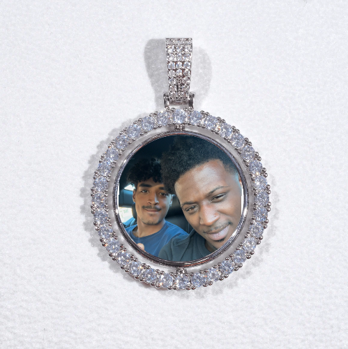 3D Spinning 2-Faced Custom Picture Pendant
