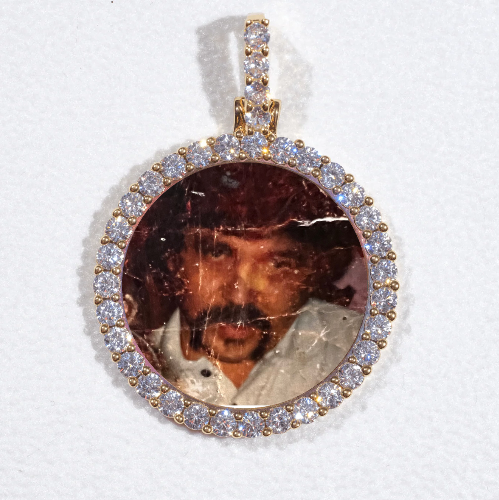 3D CIRCLE CUSTOM PICTURE PENDANT SMALL SIZE