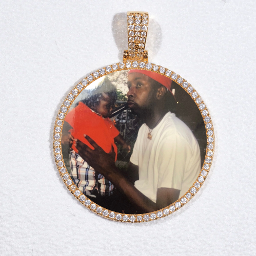 MEDIUM 3D CIRCLE CUSTOM PICTURE PENDANT