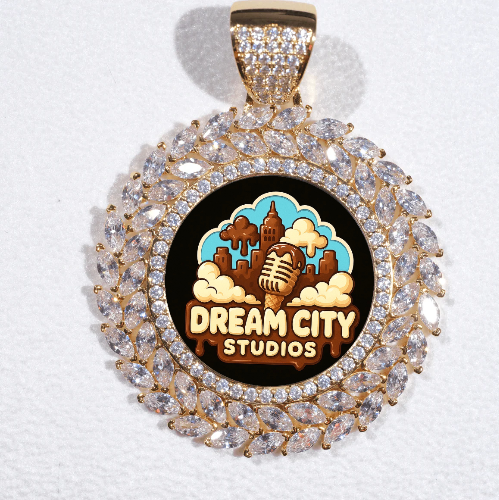Large 3D Wheat Ear Custom Picture Pendant