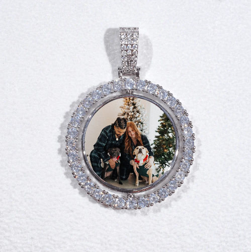 3D Spinning 2-Faced Custom Picture Pendant