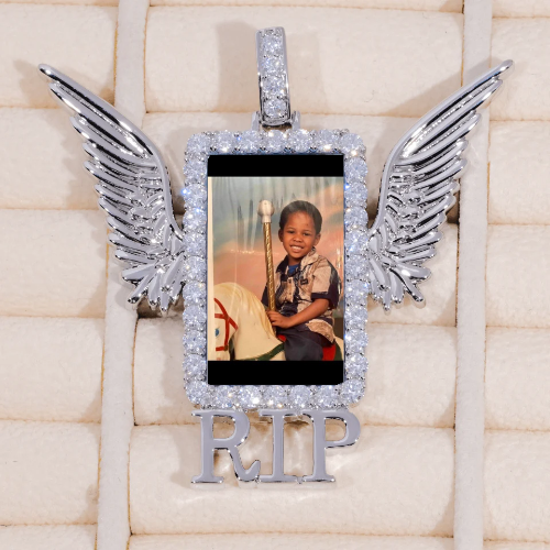 RIP WING 3D CUSTOM PICTURE PENDANT