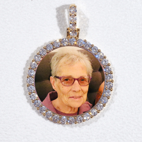3D CIRCLE CUSTOM PICTURE PENDANT SMALL SIZE