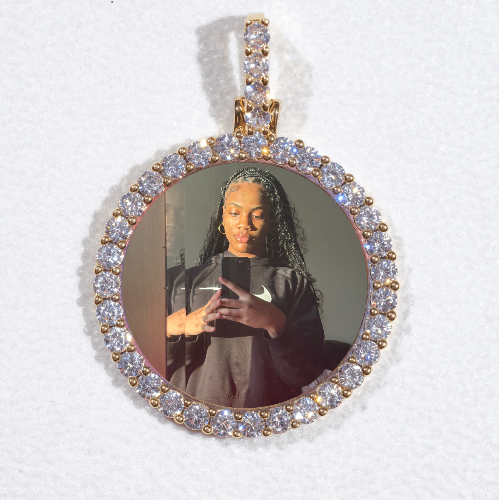 3D CIRCLE CUSTOM PICTURE PENDANT SMALL SIZE