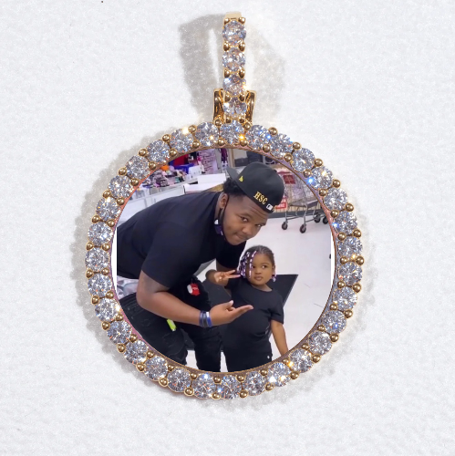 3D CIRCLE CUSTOM PICTURE PENDANT SMALL SIZE