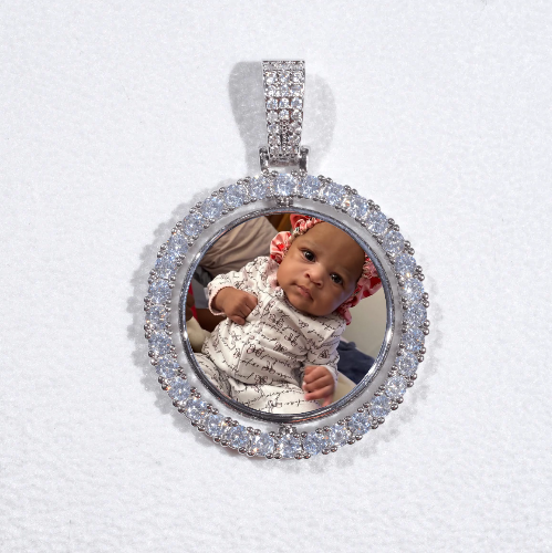 3D Spinning 2-Faced Custom Picture Pendant