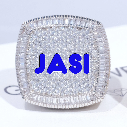 CUSTOM LETTER 3D ICED RING
