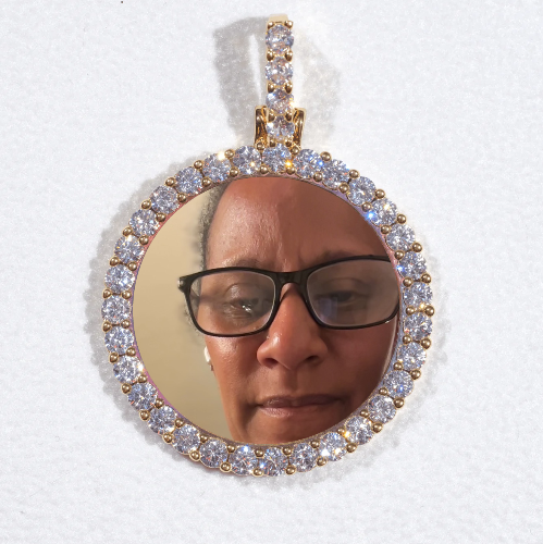 3D CIRCLE CUSTOM PICTURE PENDANT SMALL SIZE