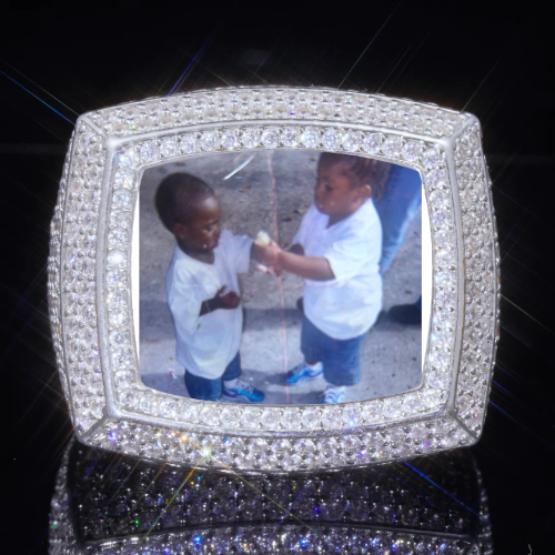 3D CUSTOM PICTURE ICED RING