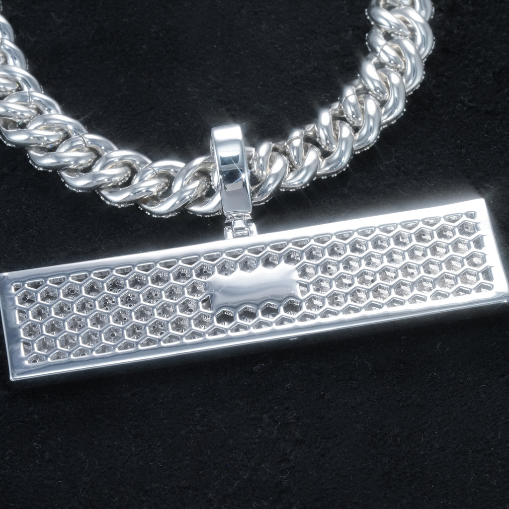 HUMBLE HUSTLE Baguette Iced Pendant