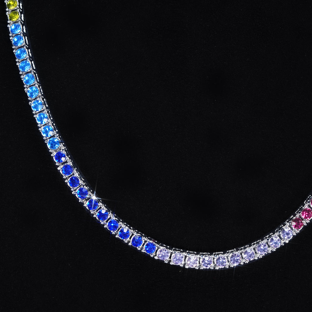 Donkey Rope Gold Donkey Rope Chain | Gold Dookie Rope | 4mm Colorful Iced Dookie Rope ...