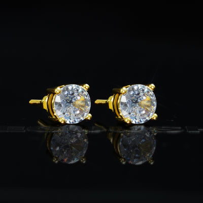 Official Limited Gold-Plated Micro-inlay CZ  Thread Earring