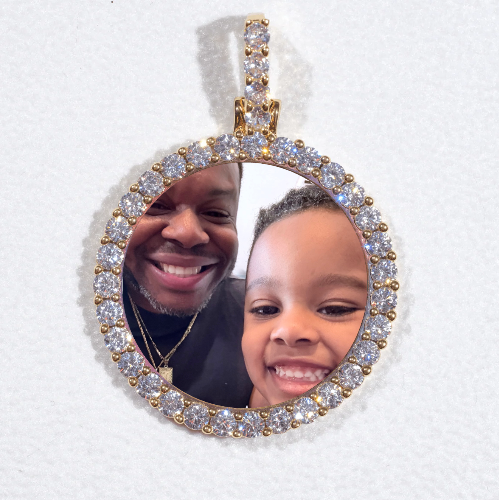 3D CIRCLE CUSTOM PICTURE PENDANT SMALL SIZE