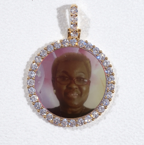 3D CIRCLE CUSTOM PICTURE PENDANT SMALL SIZE