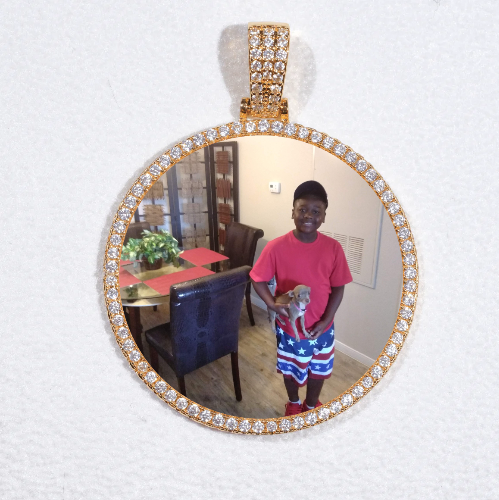 MEDIUM 3D CIRCLE CUSTOM PICTURE PENDANT