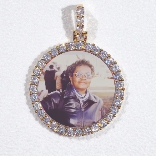 3D CIRCLE CUSTOM PICTURE PENDANT SMALL SIZE
