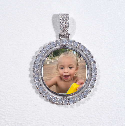 3D Spinning 2-Faced Custom Picture Pendant