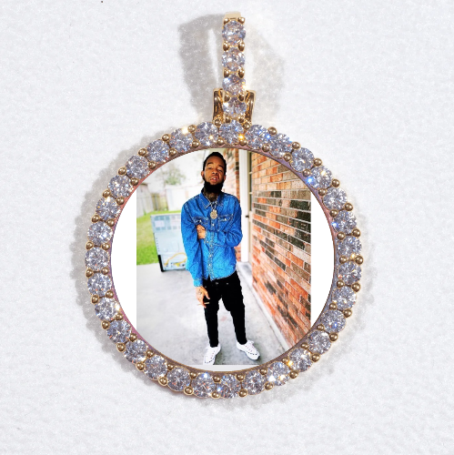 3D CIRCLE CUSTOM PICTURE PENDANT SMALL SIZE